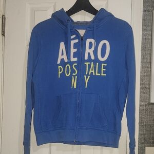 Aeropostale Vibrant Blue Hoodie with Logo